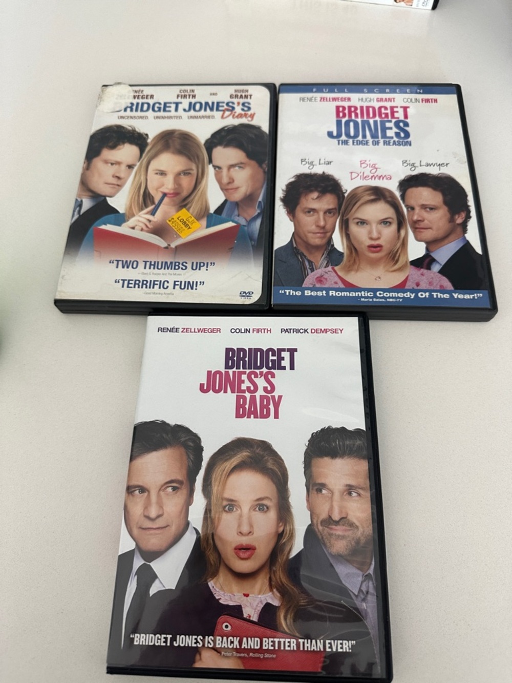 Bridget jones complete dvd collection movies 1,2 and 3